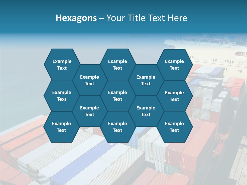 Load Freight Barge PowerPoint Template