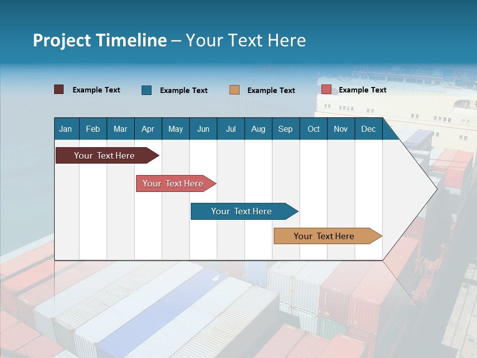 Load Freight Barge PowerPoint Template