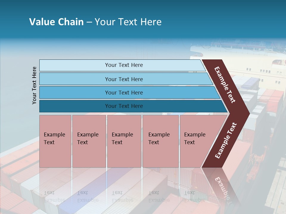 Load Freight Barge PowerPoint Template