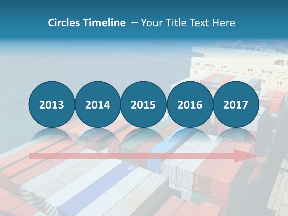 Load Freight Barge PowerPoint Template