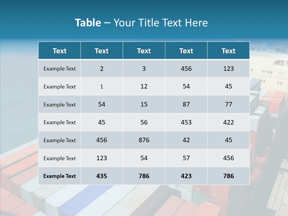 Load Freight Barge PowerPoint Template