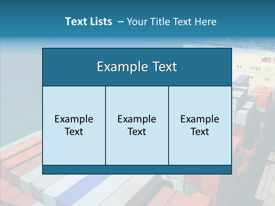 Load Freight Barge PowerPoint Template