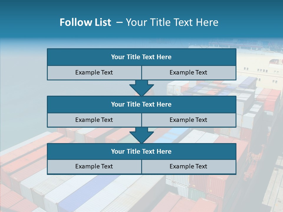 Load Freight Barge PowerPoint Template