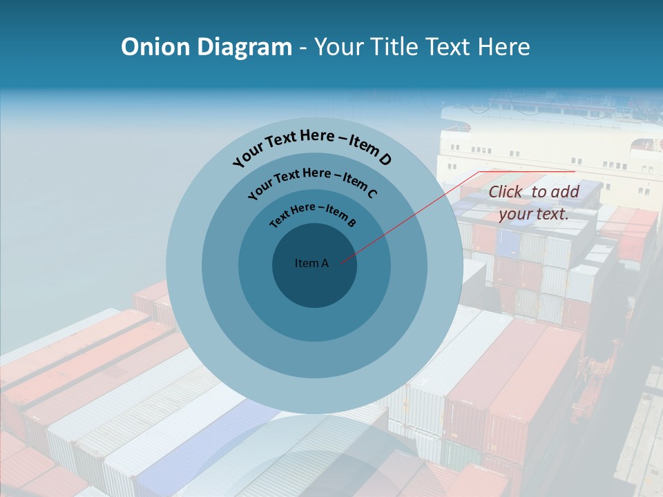 Load Freight Barge PowerPoint Template
