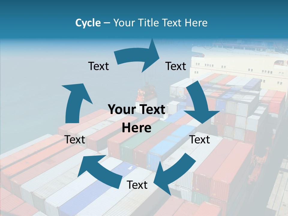 Load Freight Barge PowerPoint Template
