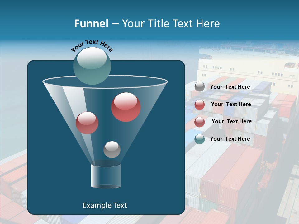 Load Freight Barge PowerPoint Template