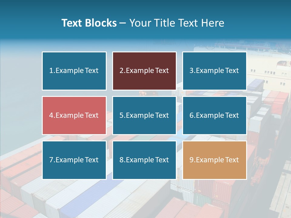 Load Freight Barge PowerPoint Template