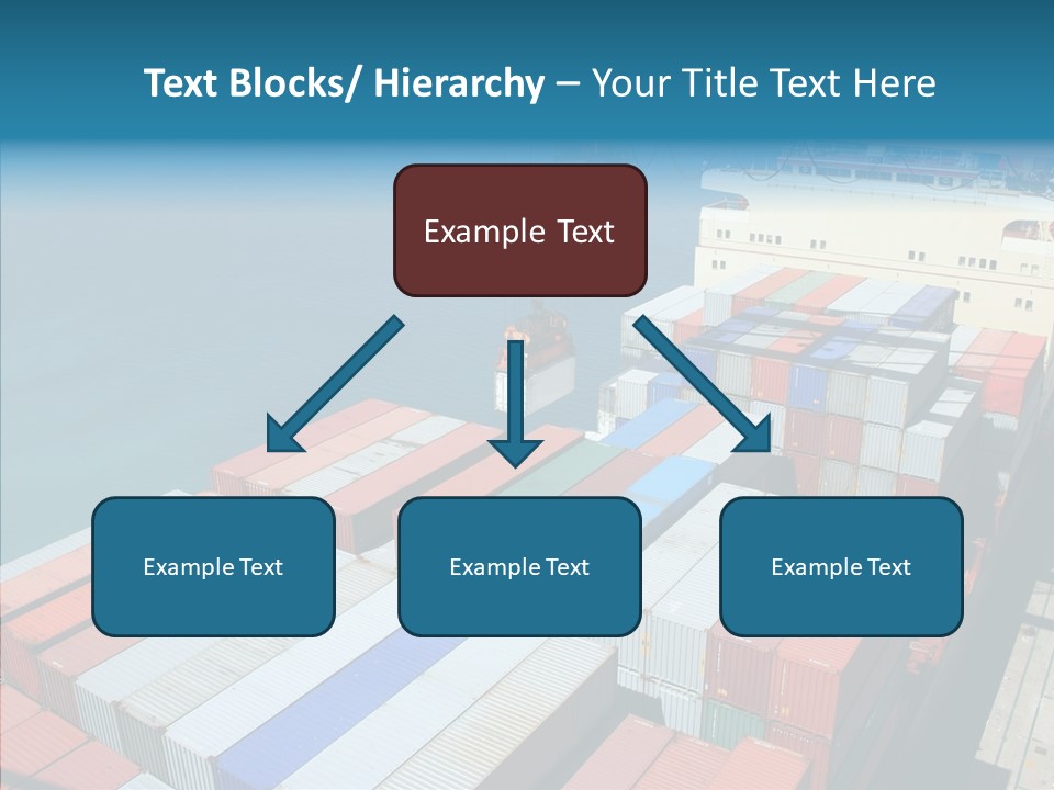 Load Freight Barge PowerPoint Template