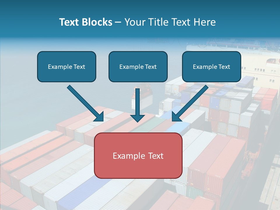 Load Freight Barge PowerPoint Template