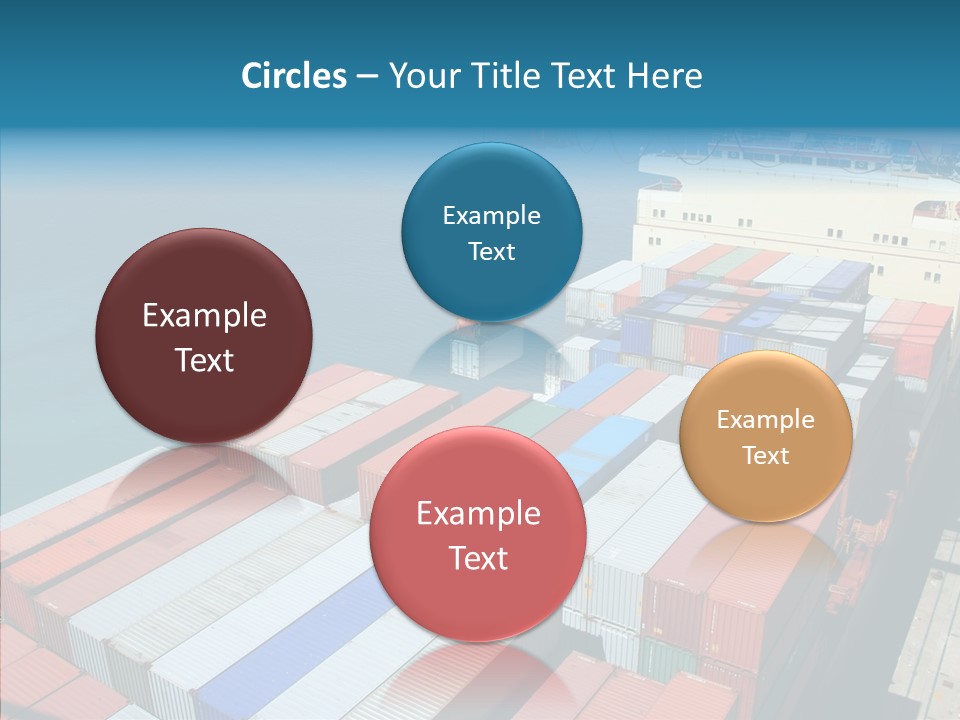 Load Freight Barge PowerPoint Template