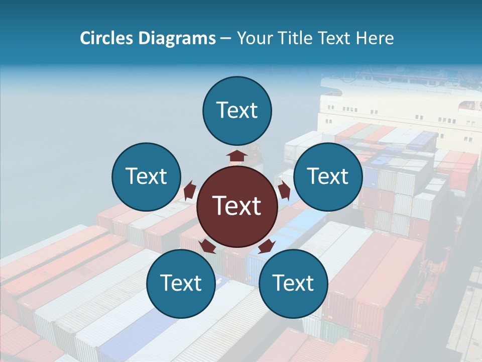 Load Freight Barge PowerPoint Template