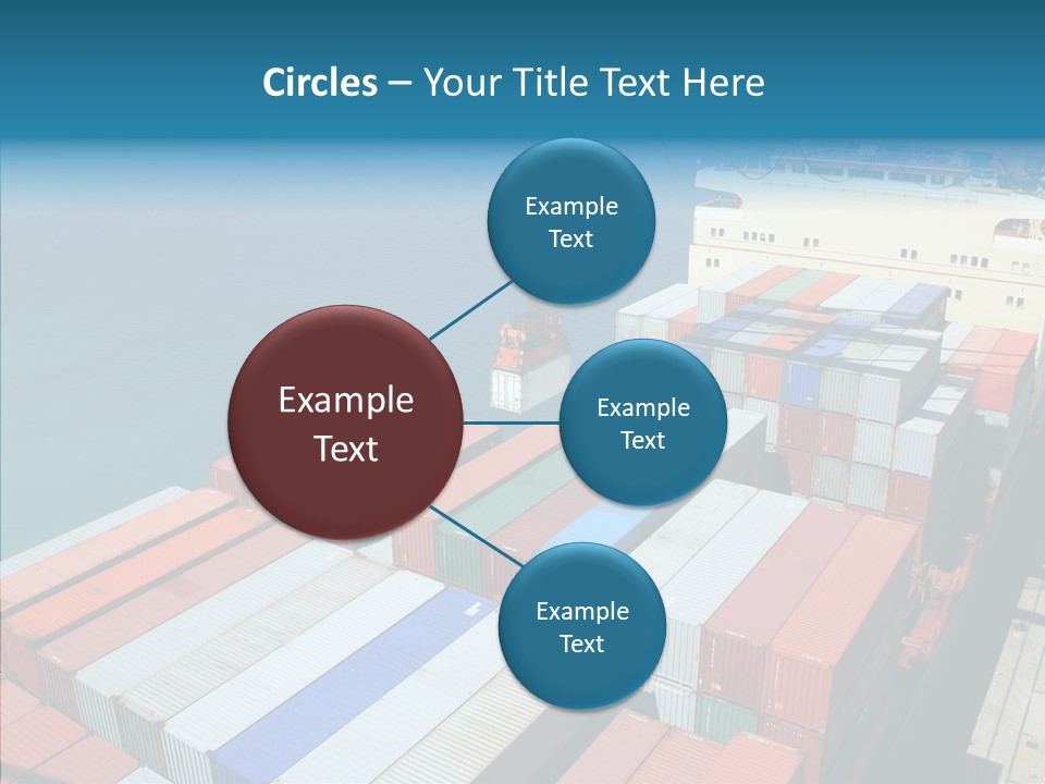 Load Freight Barge PowerPoint Template