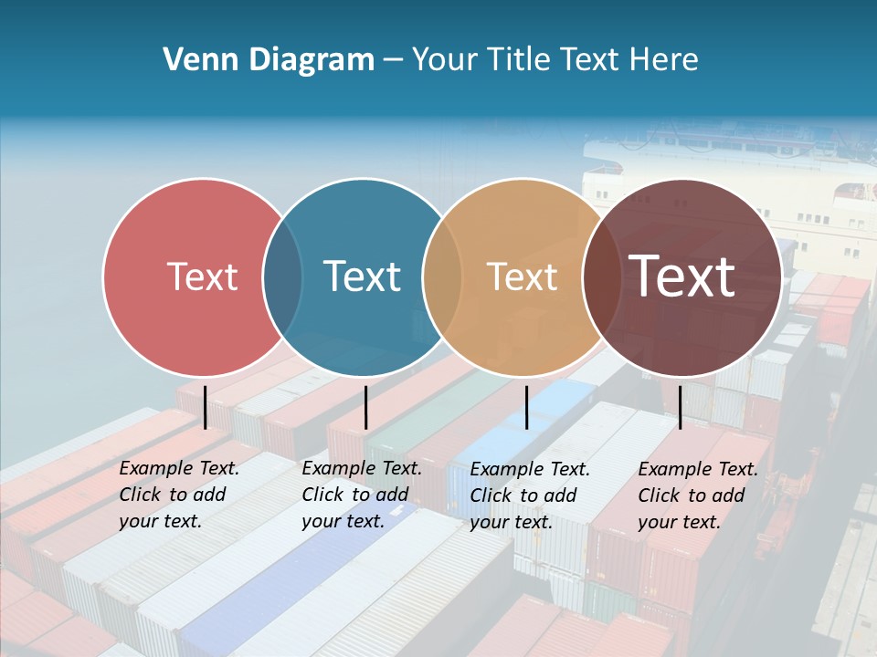 Load Freight Barge PowerPoint Template