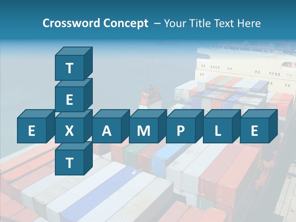Load Freight Barge PowerPoint Template