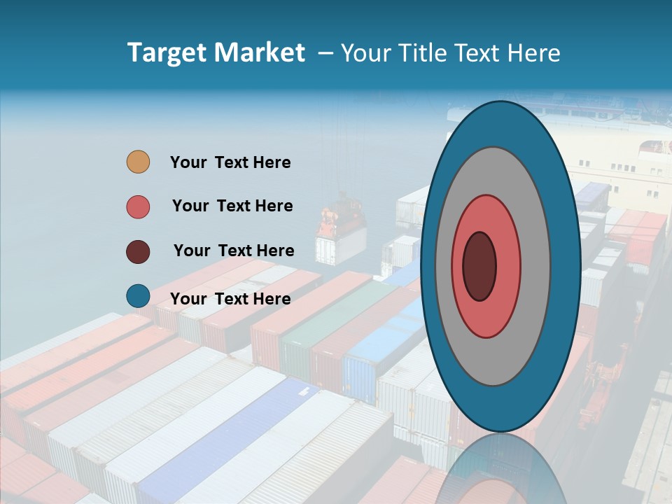 Load Freight Barge PowerPoint Template