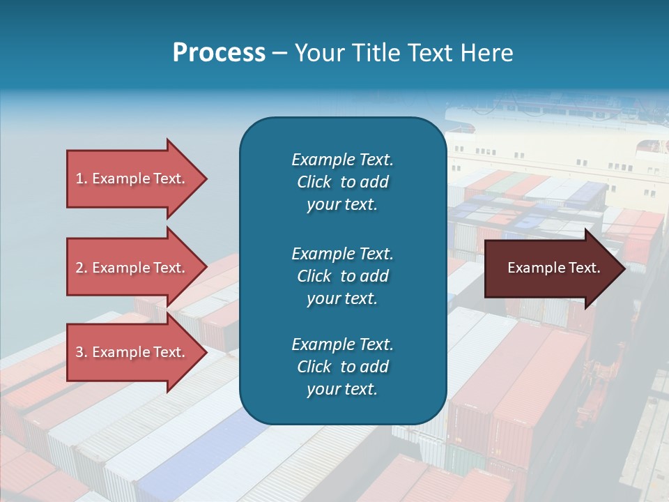 Load Freight Barge PowerPoint Template