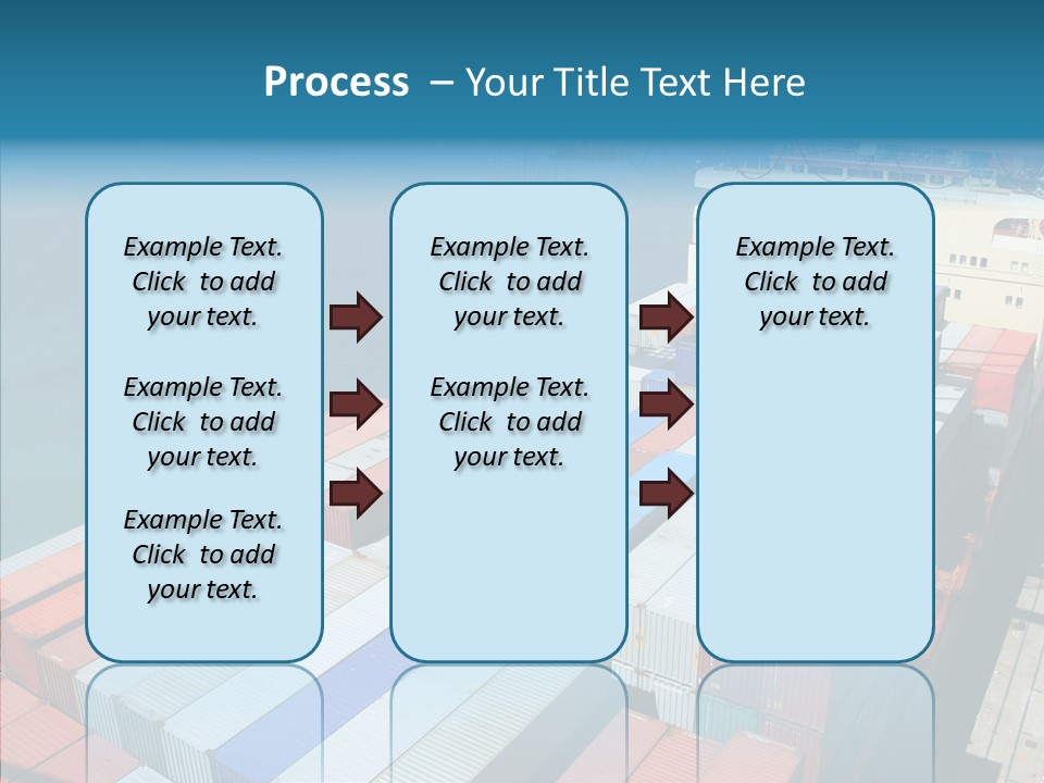 Load Freight Barge PowerPoint Template