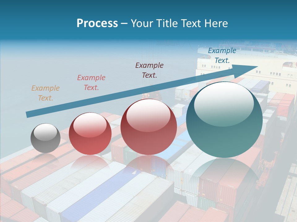 Load Freight Barge PowerPoint Template