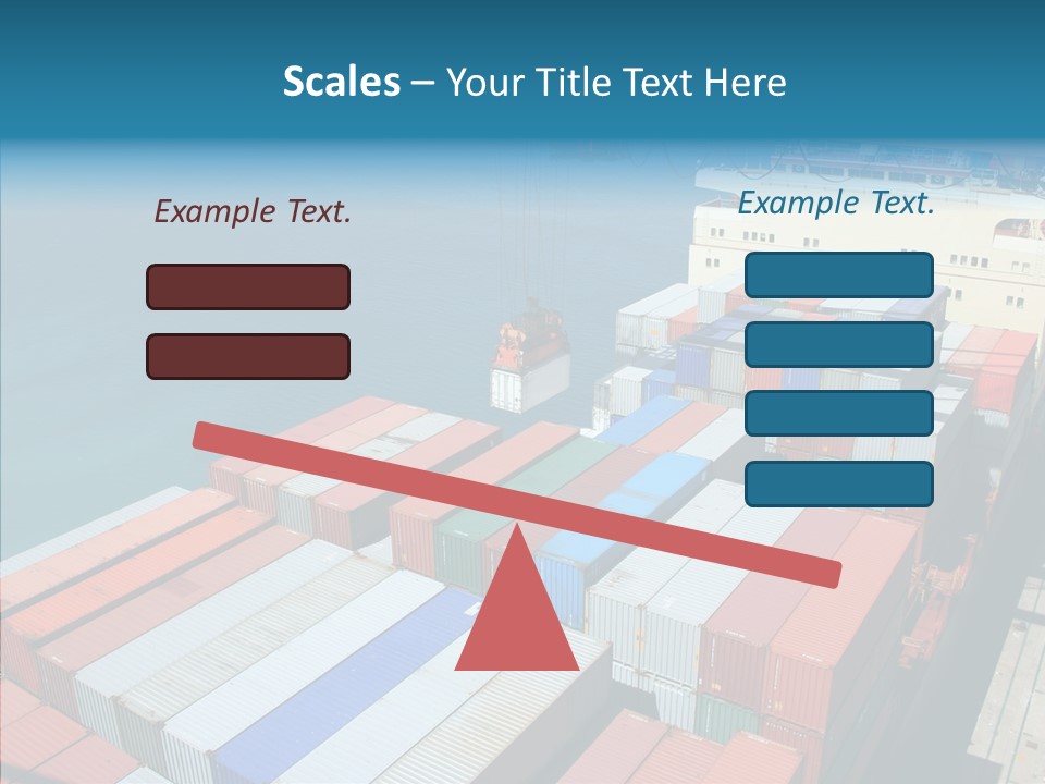 Load Freight Barge PowerPoint Template