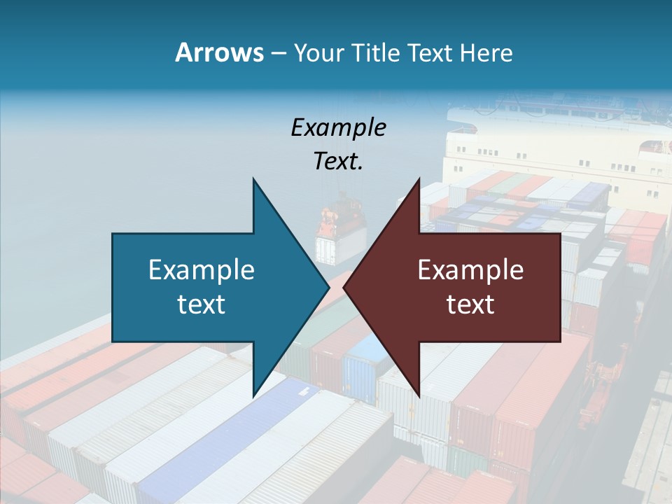 Load Freight Barge PowerPoint Template