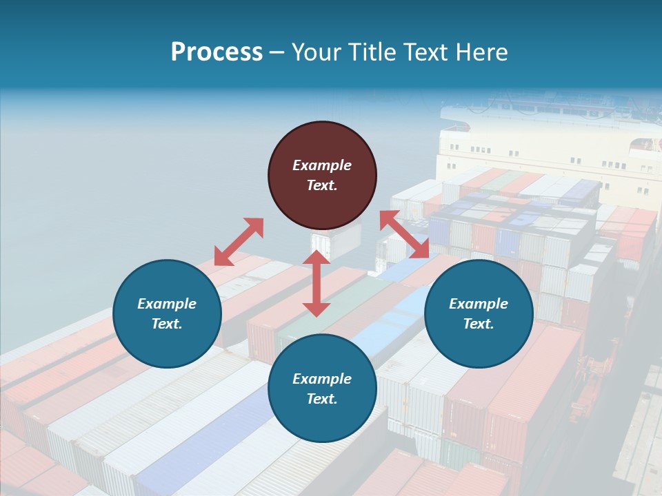 Load Freight Barge PowerPoint Template