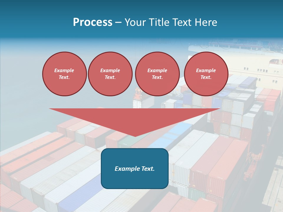Load Freight Barge PowerPoint Template