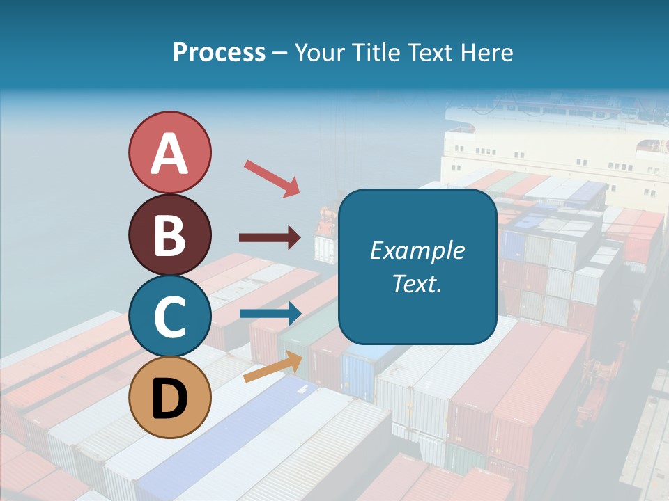 Load Freight Barge PowerPoint Template