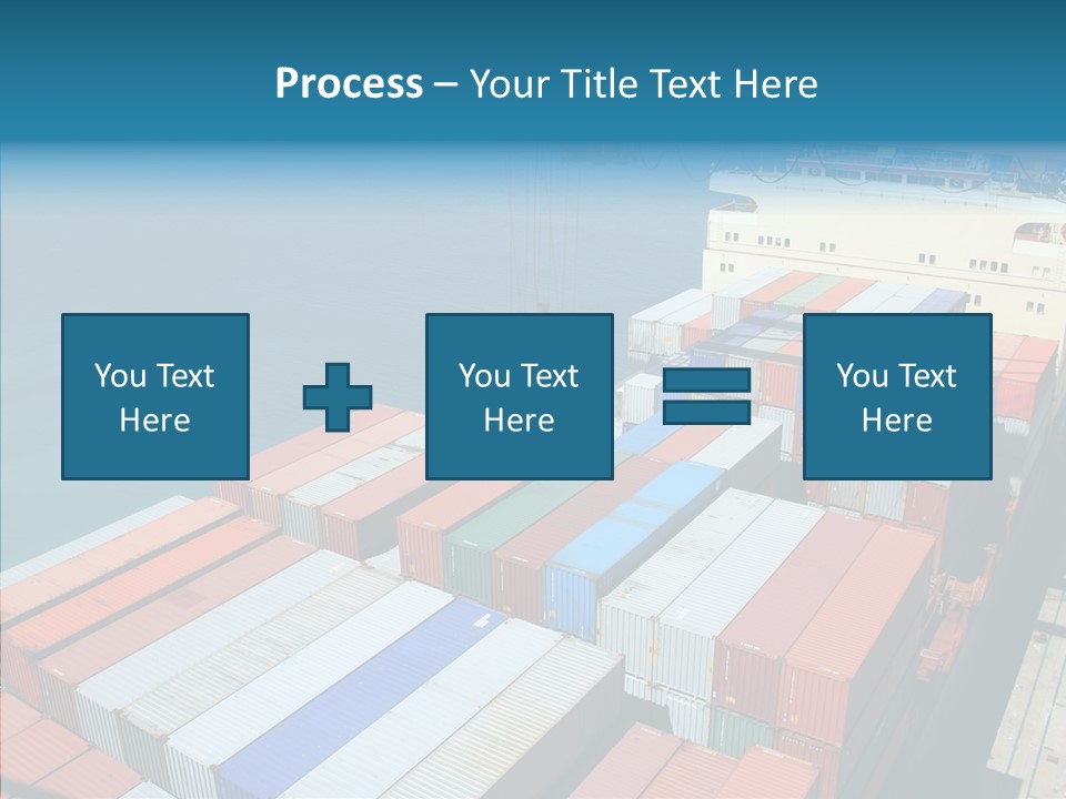 Load Freight Barge PowerPoint Template