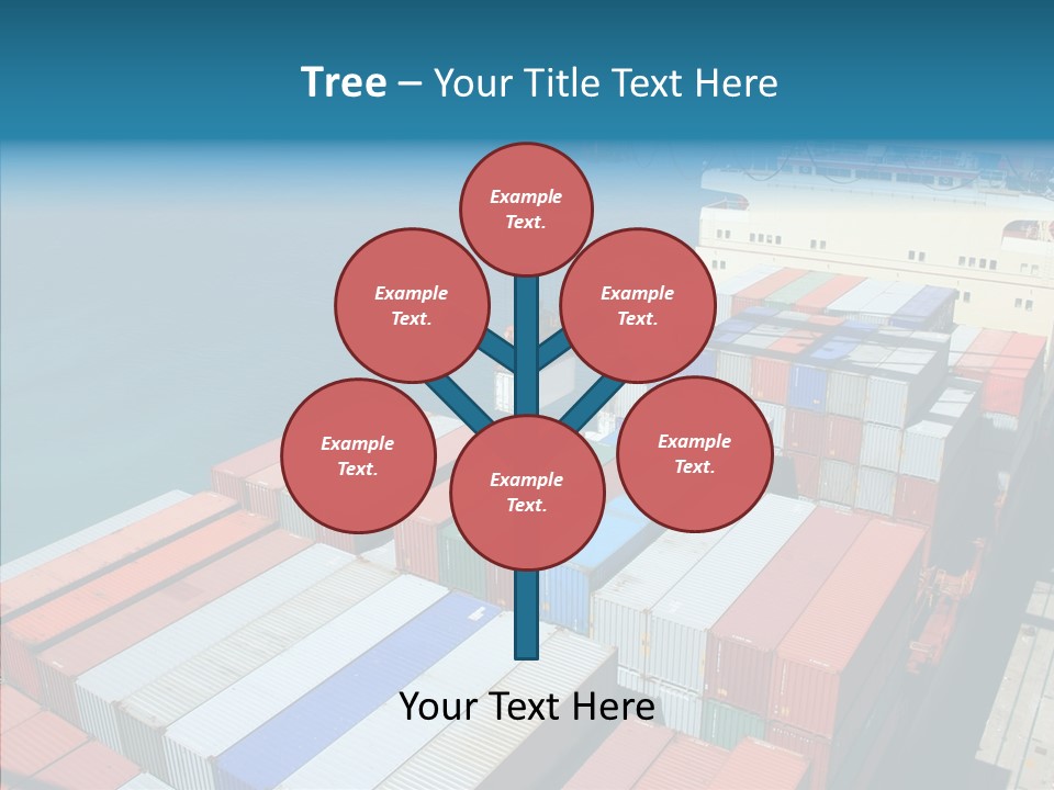 Load Freight Barge PowerPoint Template
