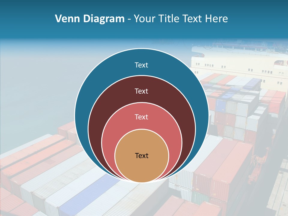 Load Freight Barge PowerPoint Template