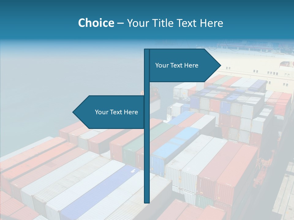Load Freight Barge PowerPoint Template