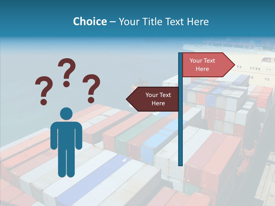 Load Freight Barge PowerPoint Template