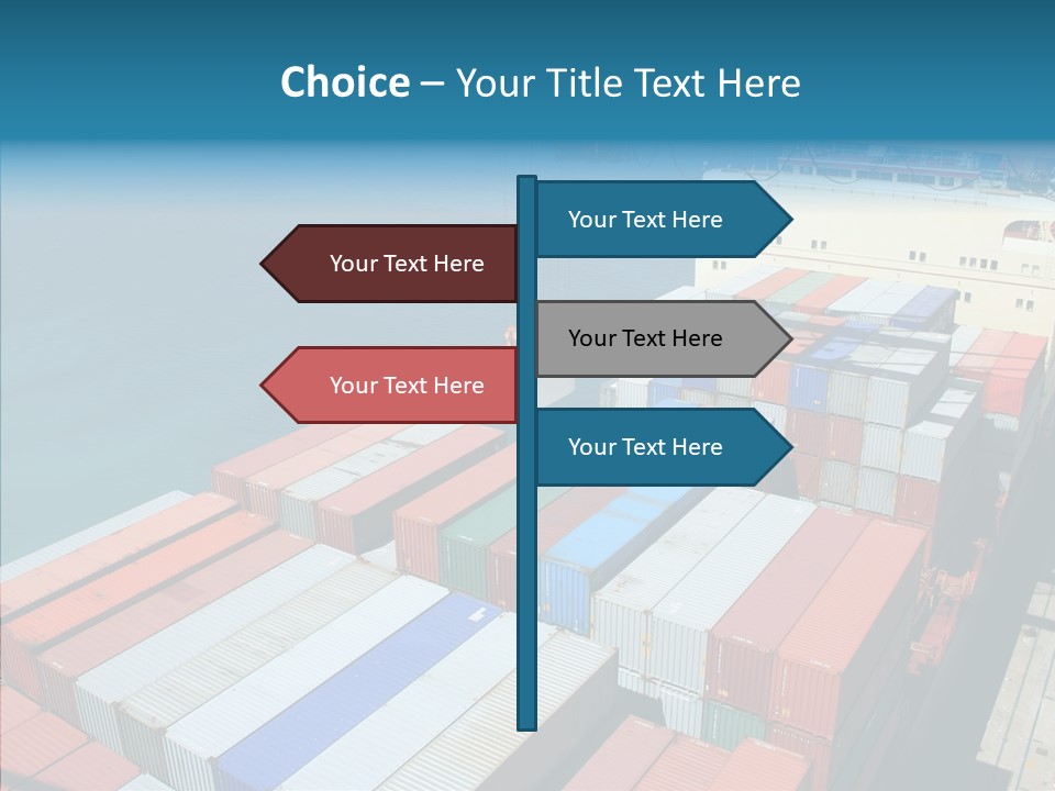 Load Freight Barge PowerPoint Template