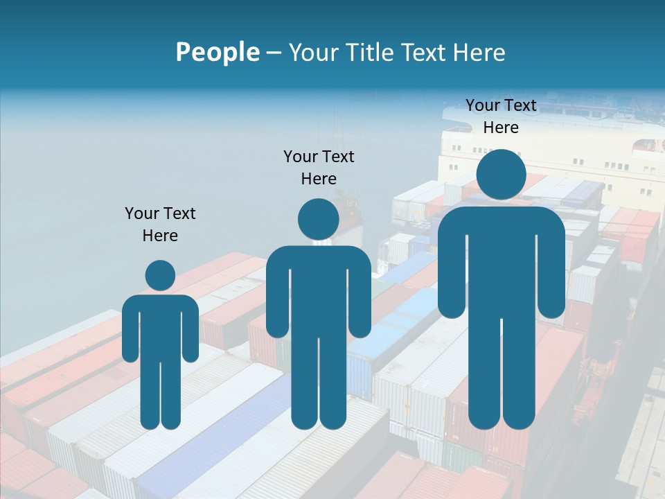 Load Freight Barge PowerPoint Template