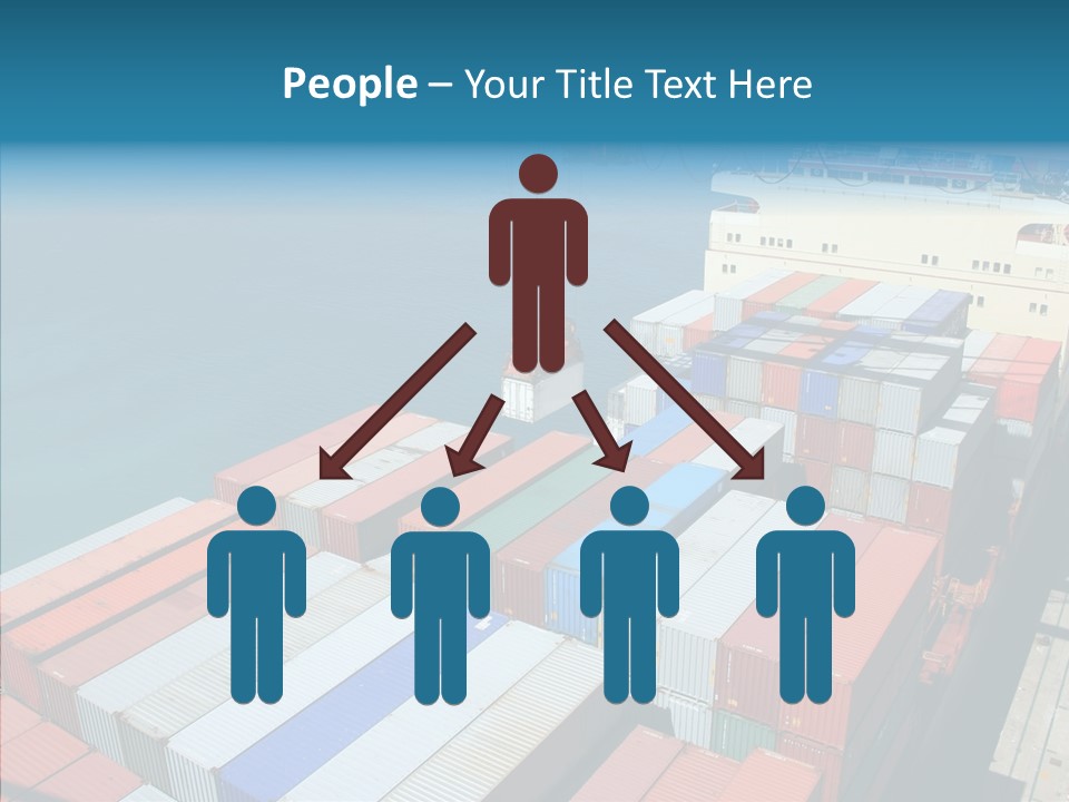 Load Freight Barge PowerPoint Template