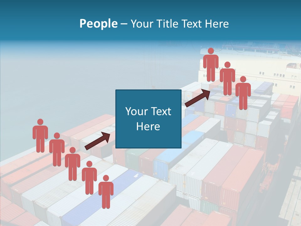 Load Freight Barge PowerPoint Template