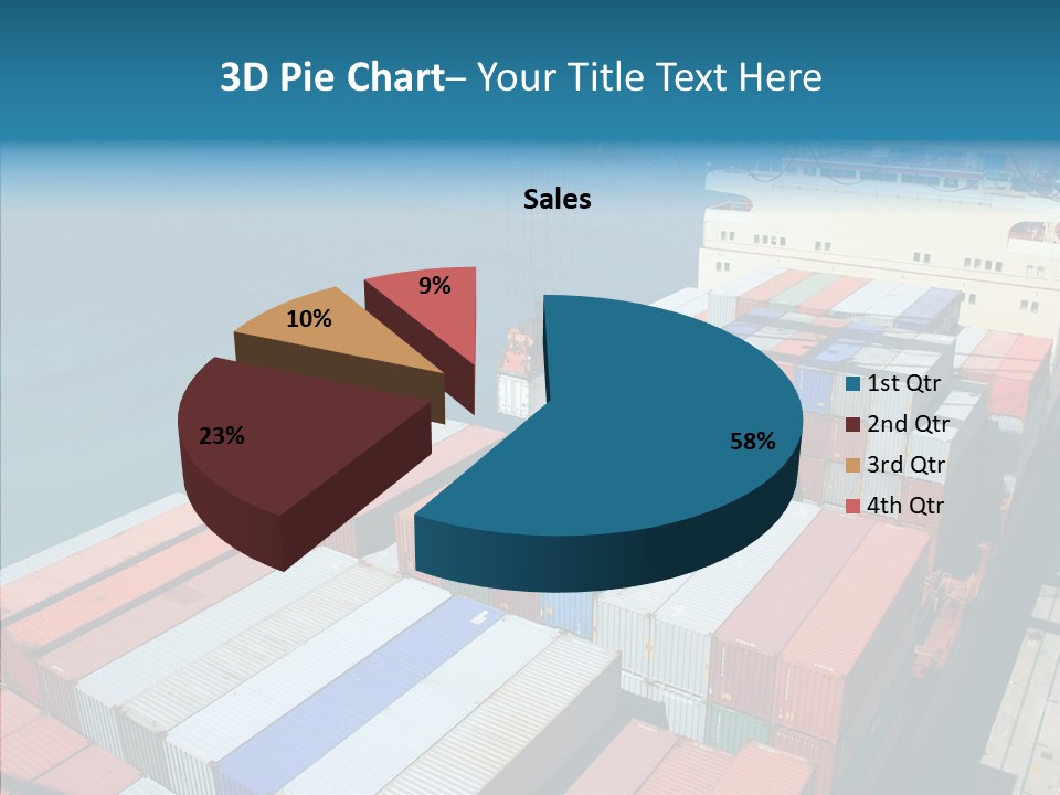 Load Freight Barge PowerPoint Template