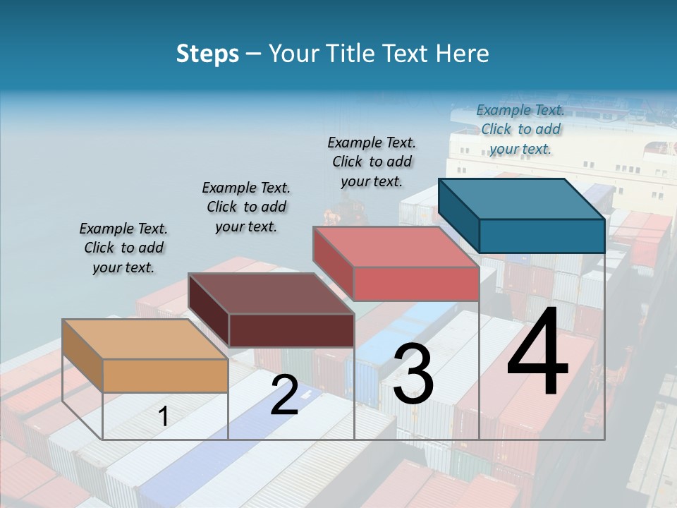 Load Freight Barge PowerPoint Template