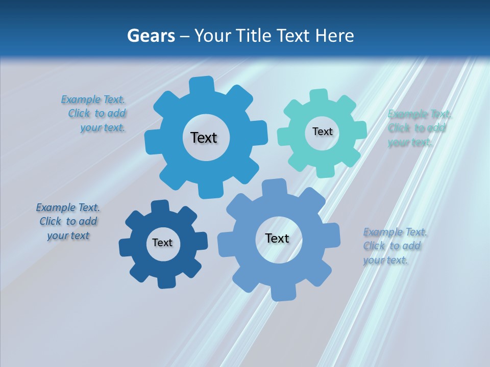 Aqua Electric Illustration PowerPoint Template