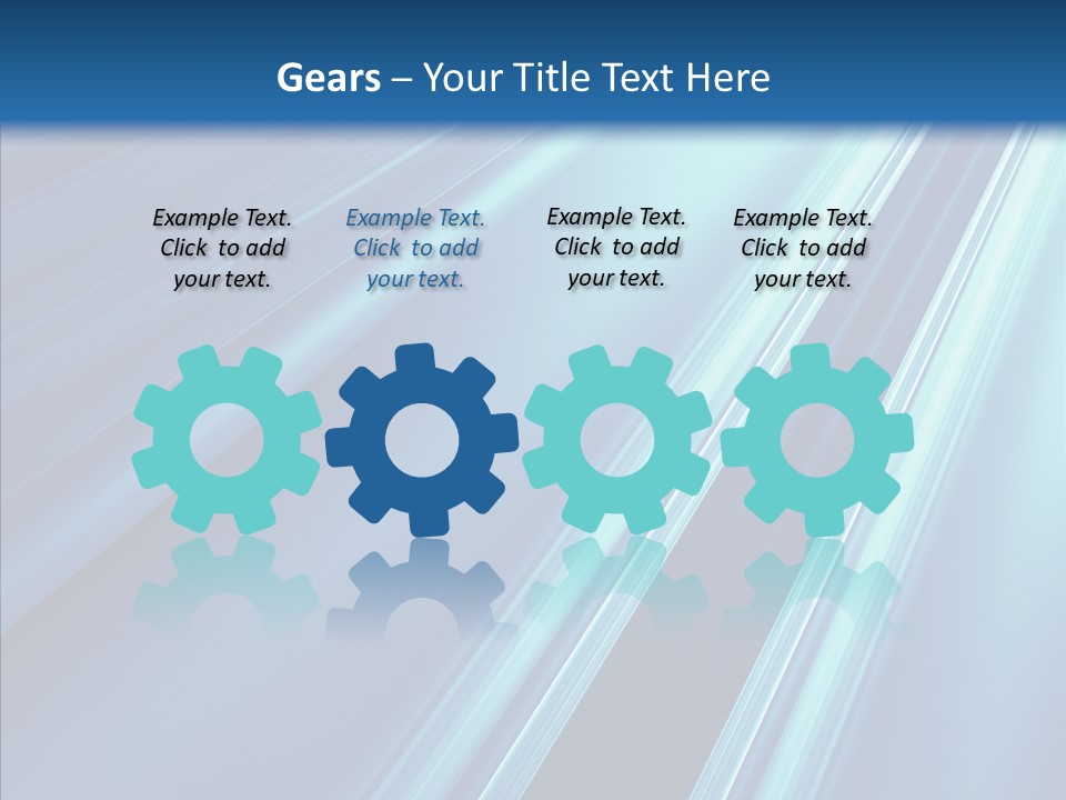 Aqua Electric Illustration PowerPoint Template