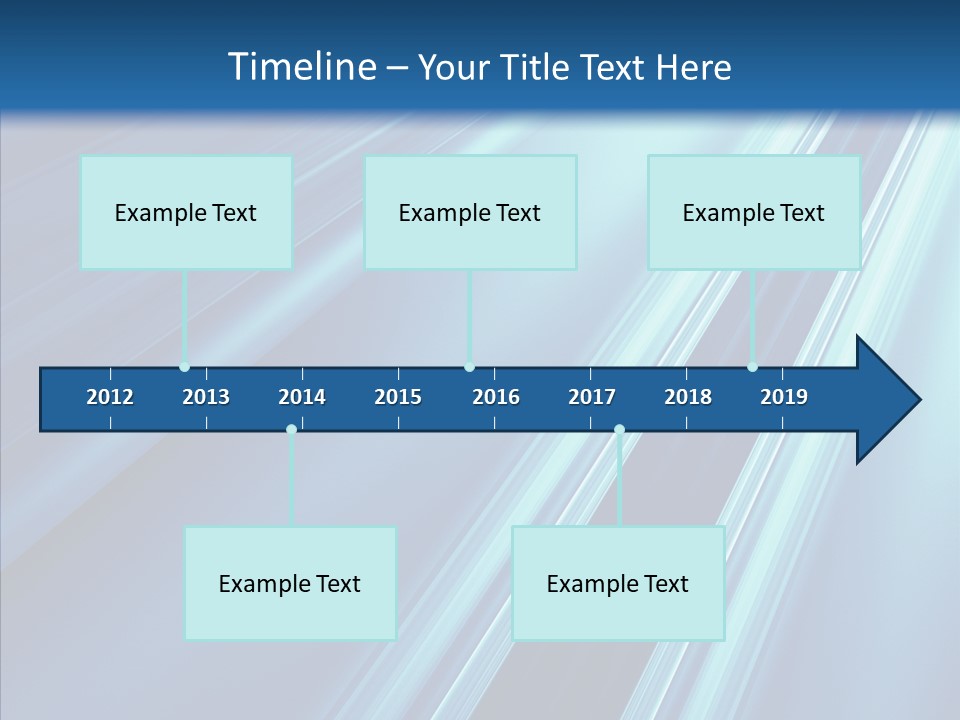 Aqua Electric Illustration PowerPoint Template