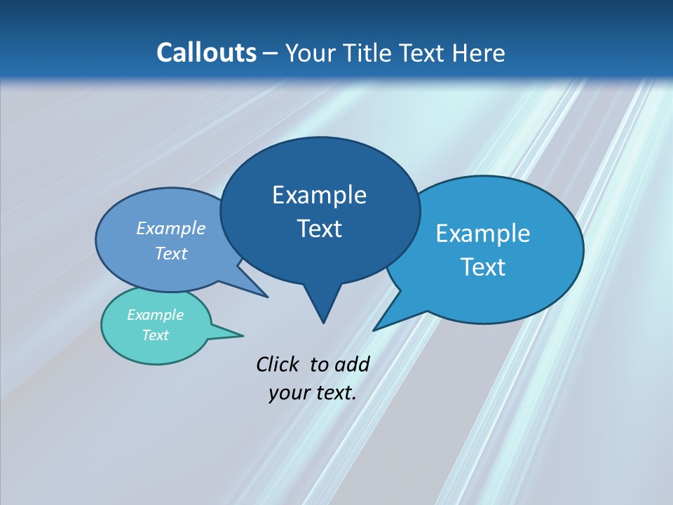 Aqua Electric Illustration PowerPoint Template