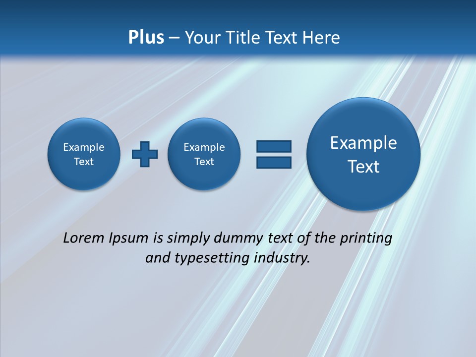 Aqua Electric Illustration PowerPoint Template