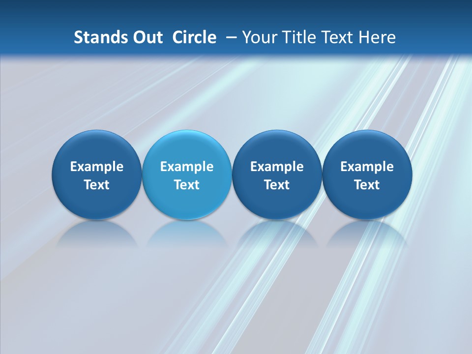 Aqua Electric Illustration PowerPoint Template