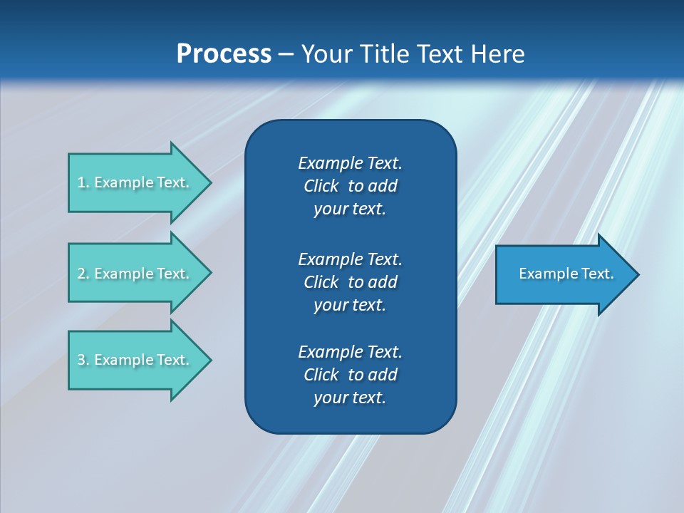 Aqua Electric Illustration PowerPoint Template