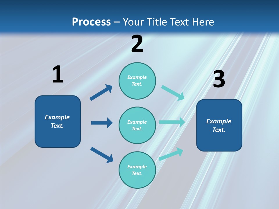 Aqua Electric Illustration PowerPoint Template