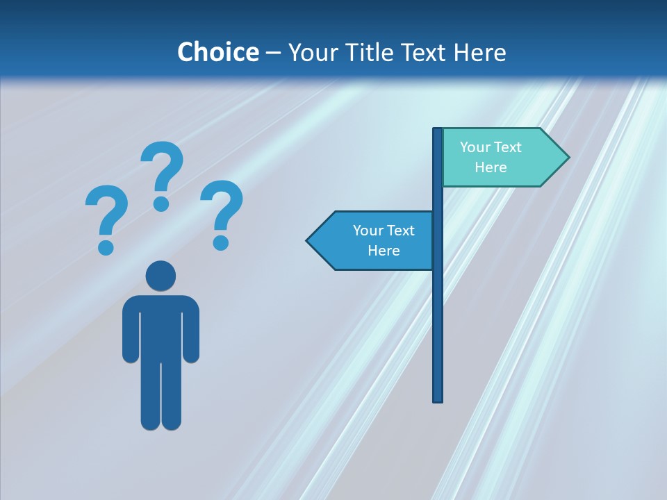 Aqua Electric Illustration PowerPoint Template