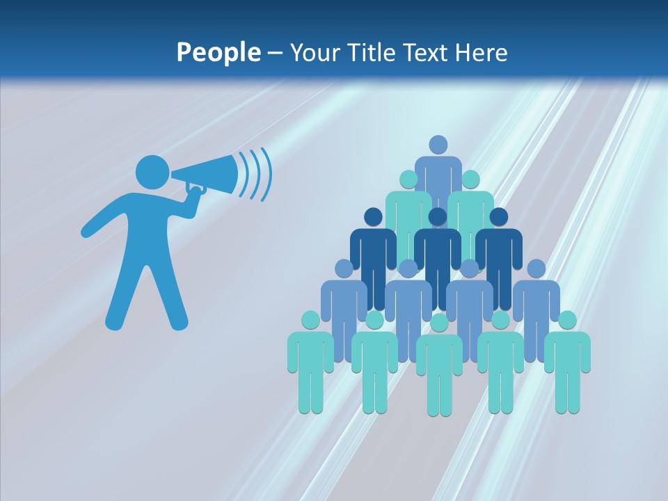 Aqua Electric Illustration PowerPoint Template