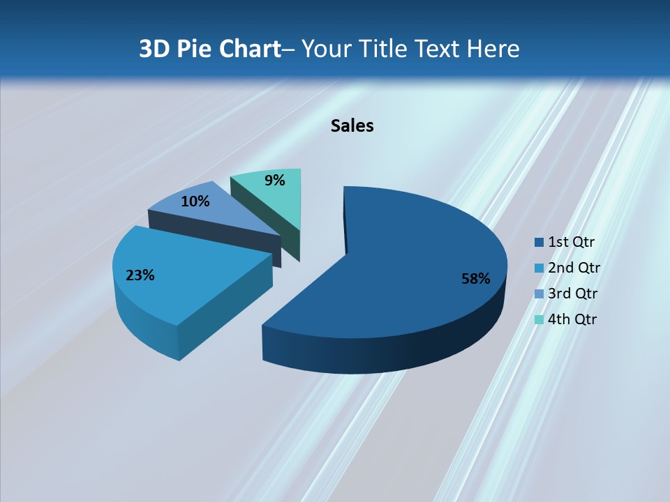 Aqua Electric Illustration PowerPoint Template