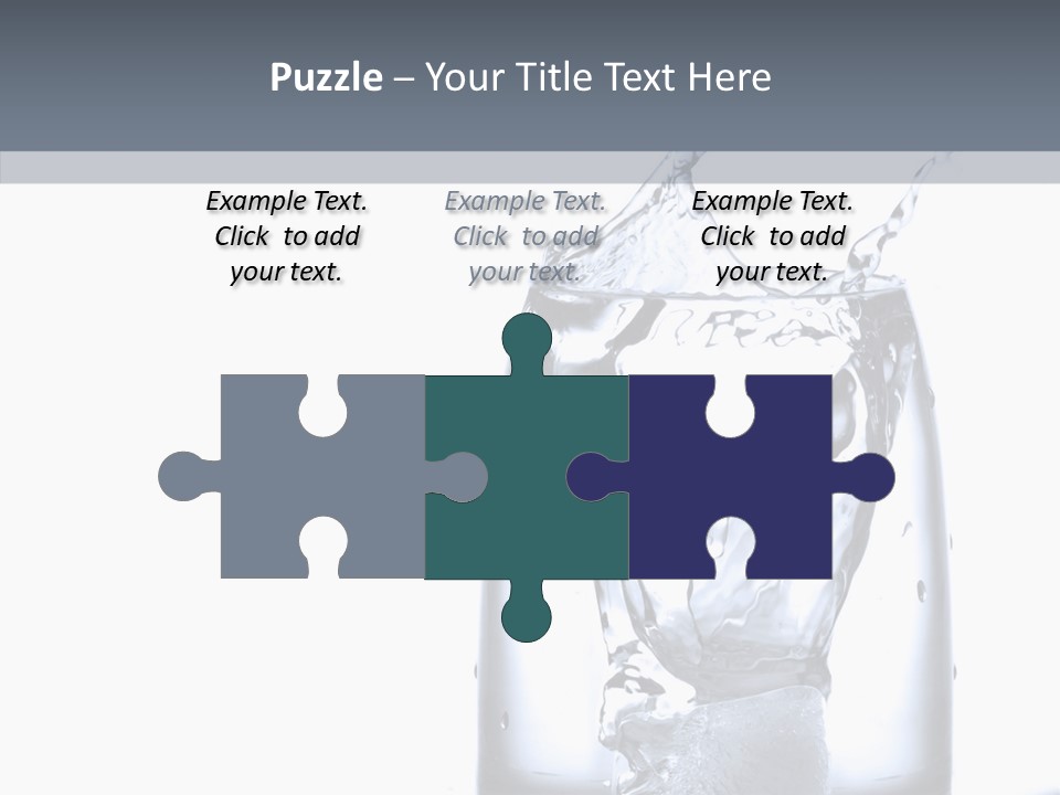 Waterdrop Purity Moment PowerPoint Template